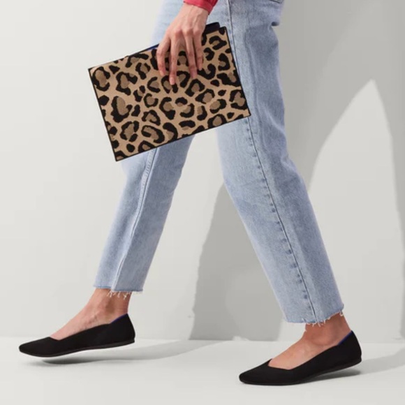 ROTHY’S The Point Black Fabric Ballet Flats 6 - Picture 3 of 15